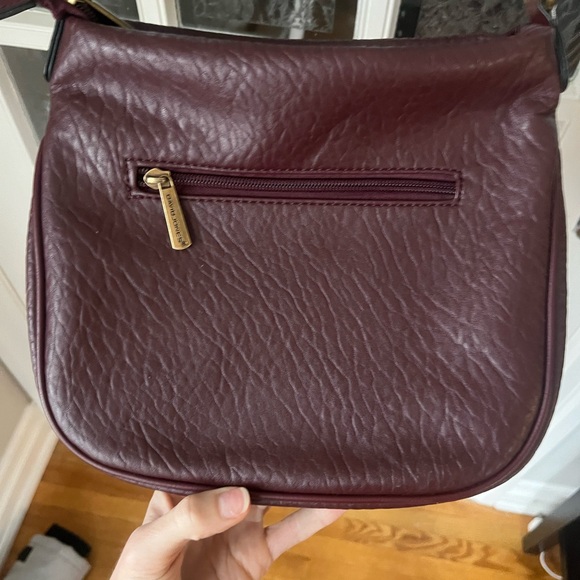 David Jones Burgundy Leather Crossbody Bag | Timeless Designer - Picture 4 of 8